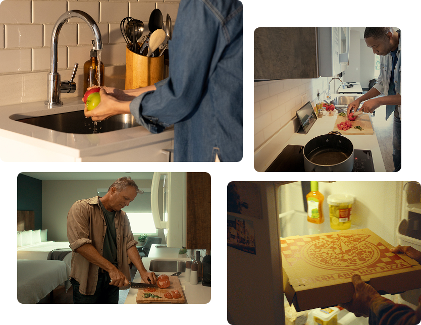 Full kitchens collage image